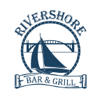 Rivershore Bar & Grill logo scroll